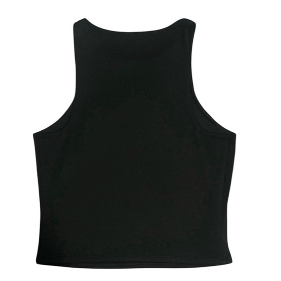 Express Body Contour High Neck Cropped Tank - Picture 3 of 4